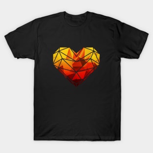 Origami Diamond Heart T-Shirt